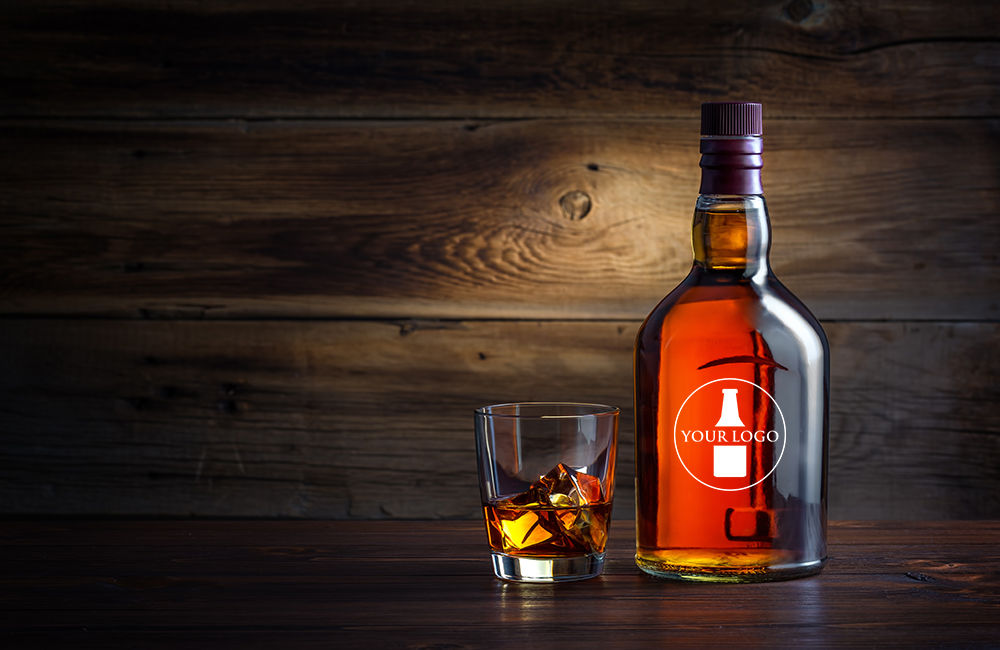 whiskey bottle glass 1